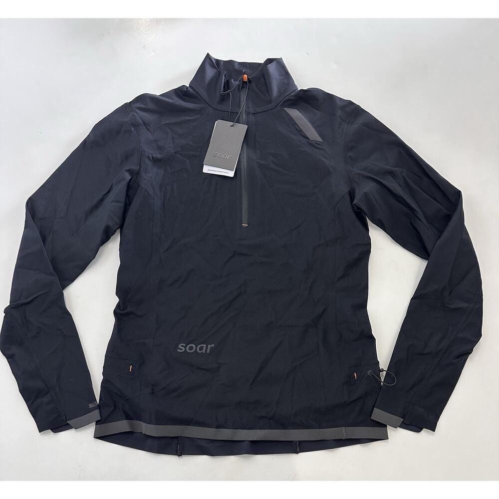 Soar Running Windbreaker Ultra Jacket in Black Size XS Women's